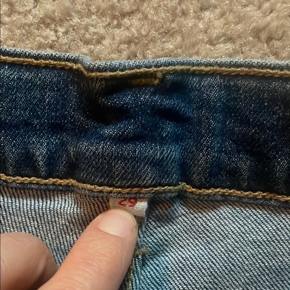 Levi’s Blue Cuffed Denim Jean Shorts Classic Summer - Picture 2 of 6